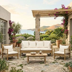 Wholesale Sustainable Bamboo <b>Table</b> and Chair Furniture Set for Cafes, Restaurants, Resorts and Interior Decoration Projects - Product Image 1