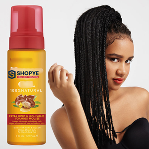 Mousse coiffante parfumée personnalisée à tenue forte pour boucles durables, marque privée, pour perruques bouclées, tresses, unisexe, modelage/coiffage - Product Image 2