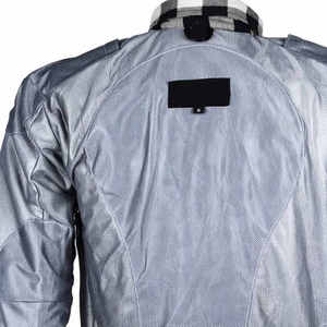 Chemise en flanelle pour moto à carreaux noirs et blancs, respirante, personnalisable, entièrement doublée en aramide, protections CE amovibles, taille plus - Product Image 6