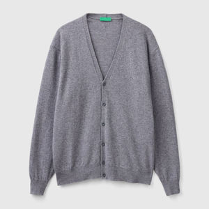 Wholesale Custom Wool <b>Cardigan</b> <b>Long</b> Sleeve Solid Color Button Closure Autumn Sweater Standard Thickness Regular Sleeve Style - Product Image 1