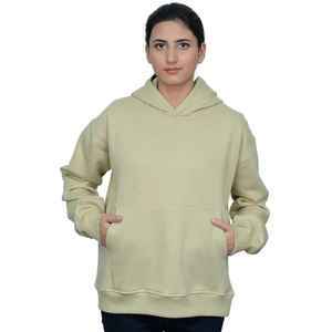 Sudaderas con Capucha y Sudaderas Lisas de Algodón Teñido de Primera Calidad, Sudadera con Capucha de Color Beige de Alta Calidad y Peso Pesado, Estilo Urbano - Product Image 6