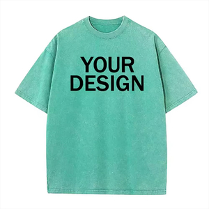 Camisetas de Gran Tamaño para Hombre, Diseño Personalizado con Tela de Rizo y Lavado Ácido - Product Image 2