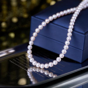 Collar de Plata S925 con Perlas Nucleadas de Agua Dulce de 5-6 mm para Mujer, Cadena de Clavícula con Diseño de Cielo Estrellado, Regalo para Novia - Product Image 1