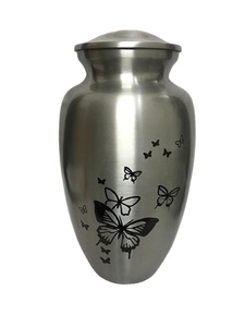 Vente à Chaud Grande Urne en Métal Qualité Impeccable Ailes d'Ange Coeur Artisanat Adulte Meilleur Prix Cendres de Crémation Funéraire ACW - Product Image 5