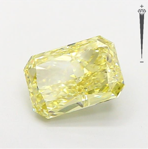 Diamant de laboratoire CVD certifié IGI, taille Radiant, 2,07 carats, couleur Jaune Fantaisie, clarté VVS2, LG 792668375, ROYAL GEMS POUR JOAQUINERIE - Product Image 3
