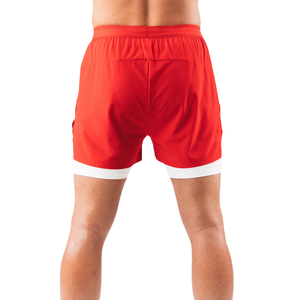 Shorts d'entraînement 2 en 1 pour homme Elite Swift 5 pouces avec doublure de compression intégrée, séchage rapide, légers, pour la gym, la course à pied et le fitness, OEM - Product Image 3