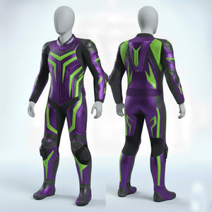 Trajes de Carreras 2026 Impermeables, Resistentes al Fuego y Transpirables para Entrenamiento de Motociclismo, Chaquetas de Motocicleta de Cuero Genuino para Niños - Product Image 2