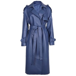 Top Trendy <b>Women</b> <b>Long</b> Coats New Casual 100% Real <b>Leather</b> <b>Long</b> <b>Jackets</b> For <b>Women's</b> Wholesale Winter Sheepskin <b>Long</b> Coat - Product Image 4