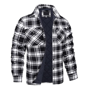 Best Quality Customizable Unisex Winter Canvas <b>Flannel</b> <b>Jacket</b> Low MOQ Latest Design Hooded Breathable Thick Patchwork - Product Image 2