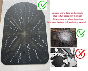 SWT Connie Traditional Customized Wall <strong>Mirror</strong> Hallway Antique Iron Large Window Pane <strong>Mirror</strong> Arch <strong>Door</strong> <strong>Mirror</strong> - Product Image 5