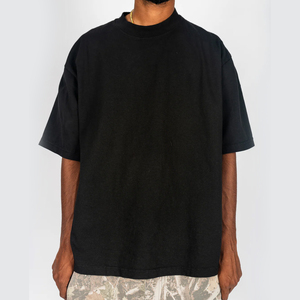 Factory Direct Custom Fashion Streetwear Tees Heavyweight Cotton Drop Shoulder Tees Private Label - Product Image 3
