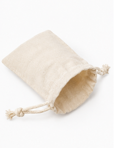 Sac cadeau en toile de coton avec cordon de serrage, pochette en mousseline écologique avec pompon, sac à bijoux en coton - Product Image 3