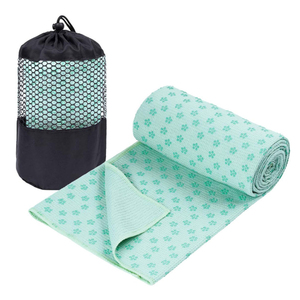 Serviette de sport, de bain, de gym, de plage, de yoga en bambou 100% coton en tissu éponge, unie, teinte, toutes couleurs et tailles, serviettes de yoga - Product Image 3