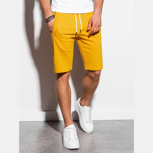 Shorts de jogging en molleton de coton personnalisés avec logo, taille élastique, en nylon tissé uni, pour hommes, vente en gros, haute qualité - Product Image 4