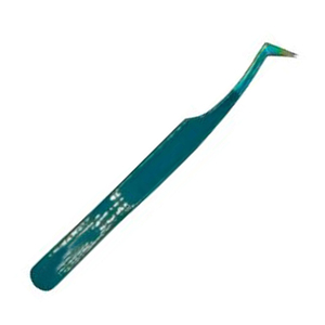 Pinzas para Pestañas de Acero Inoxidable de Alta Calidad, Personalizadas, con Punta de 90 Grados, Antiestáticas, Duraderas y Suaves, para Volumen - Product Image 1