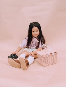 Purple rattan children's <b>Basket</b> Handmade <b>Storage</b> <b>Basket</b> Wholesale eco-friendly Made in Vietnam Ready to stock - Product Image 4