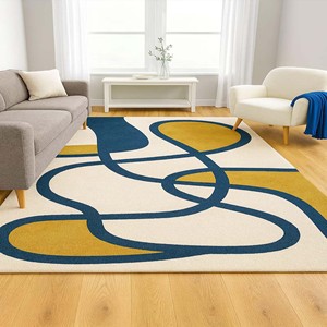 Tapis Moderne Abstrait de Luxe, Tapis Tufté à la Main, Tapis de Style pour la Maison, Tapis en Laine, Tapis Confortable, Tapis de Designer pour Salon, Chambre à Coucher, Décoration Intérieure - Product Image 2