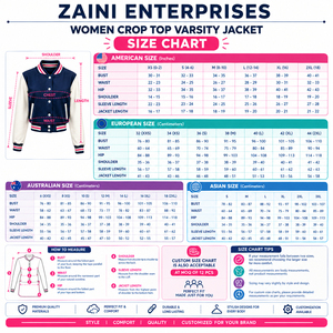 เสื้อแจ็คเก็ตวาร์ซิตี้ครอปท็อปสำหรับผู้หญิง ผ้าวูลผสมพรีเมียม 450 GSM สีน้ำตาล แขนหนัง PU สีครีม ปักโลโก้ตามสั่ง - Product Image 3