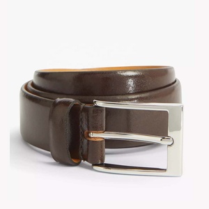 PIHA SPORTS Men's Polo Belt 100% Full Grain Leather with Steel Letter Buckle Lightweight Great for <b>Jeans</b> Casual Cowboy <b>Work</b> Wear - Product Image 5