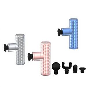 Pistolet de massage par percussion des tissus profonds - Masseur portable en aluminium contrôlé par application pour les athlètes Soulagement de la douleur musculaire - Product Image 1