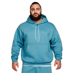 Hombres 100% algodón personalizado Logo Plain Drop Shoulder Hoodies Oversize Pullover Heavyweight 400GSM Fleece Hooded & Sudaderas para hombres - Product Image 1