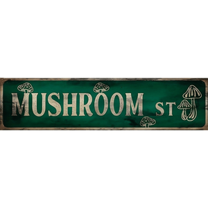 CIFbuy Targa personalizzata con segnali stradali a forma di fungo, decorazione carina per la stanza con TikTok per il servizio di ritiro Temu - Product Image 6