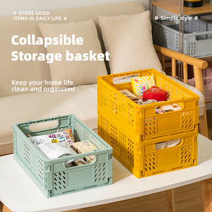 Cesta Plegable de Plástico Rectangular Grande, Ecológica y Segura para Bebés, con Asas, para un Almacenamiento Conveniente, Disponible en Stock, Directo de Fábrica - Product Image 2