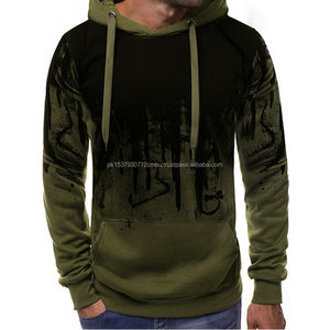 Sweat à capuche personnalisé avec logo épais et impression bouffante Pull-over pour homme de qualité supérieure en coton polaire Surdimensionné Sweats à capuche pour hommes - Product Image 5