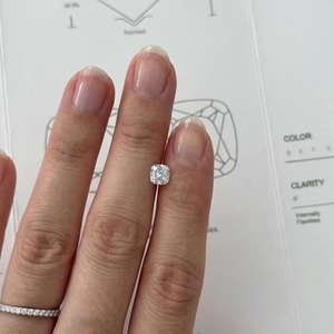 Diamant de laboratoire carré couleur F 3 carats VVS2 certifié IGI, fournisseur en gros de diamants CVD pour les détaillants et importateurs de diamants - Product Image 1