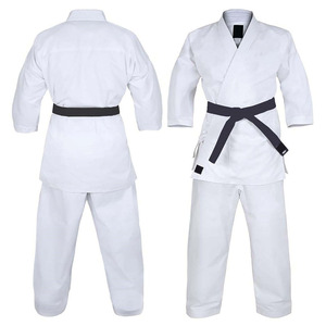 Uniforme de Karate Personalizado para Adultos Unisex, Dobok Blanco para Artes Marciales, Conjunto Transpirable de Algodón 100%, Servicio OEM - Product Image 1