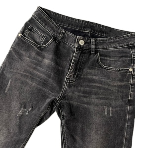 Jeans de Mezclilla 100% Algodón, Ajustados, Desgastados, con Detalles Rotos, Cintura Alta, Pierna Ancha, Estilo Casual, Largos, Ecológicos, para Otoño - Product Image 6