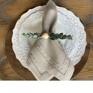Anneaux de serviette en métal eucalyptus, porte-serviettes en fil métallique, décorations de fête pour le printemps, mariage, Thanksgiving, décoration de table, en stock - Product Image 2