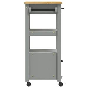 MONZA Solid Wood Pine <b>Kitchen</b> <b>Trolley</b> 18.9"x15.7"x35.4" Versatile <b>Kitchen</b> <b>Storage</b> Solution - Product Image 6