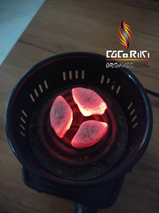 Carbón de Coco Premium CocoRiki Mercy para Hookah, Bajo en Ceniza, Larga Duración, Fabricante de Shisha de Indonesia - Product Image 4
