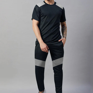 Conjunto Deportivo para Hombre, Estilo Urbano, Manga Corta, Diseño Personalizado, Algodón Grueso, Traje Deportivo de Verano para Hombre - Product Image 1