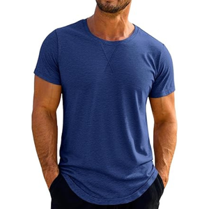 Camisetas unisex de moda al por mayor, camisetas extragrandes de alta calidad, camiseta lisa de algodón suave para hombre - Product Image 1