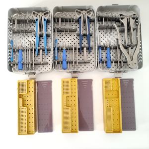 ชุดเครื่องมือสำหรับศัลยกรรมกระดูกและข้อเกี่ยวกับสัตวแพทย์ชุดอุปกรณ์ผ่าตัดสำหรับการผ่าตัดตกแต่งสำหรับการผ่าตัดสัตว์ได้รับการรับรองจาก CE ISO - Product Image 4