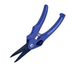 Tijeras para esquilado de ovejas y cabras con mango azul reutilizable, cuchilla lisa con patrón ligero y mango cómodo - Uso veterinario - Product Image 2