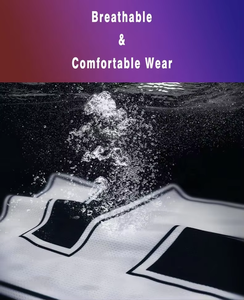 Camiseta de Baloncesto Personalizada de Nuevo Estilo para Hombre, Negra y Roja, sin Mangas, Cuello en V, de Malla de Secado Rápido, Conjunto Completo con Impresión por Transferencia Térmica - Product Image 5
