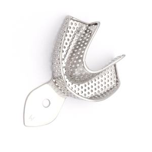 Proveedor de Materiales Dentales, Instrumento Dental Autoclavable, Bandejas de Impresión de Acero Inoxidable para Dientes, Mandíbula Inferior, Mediana - Product Image 2