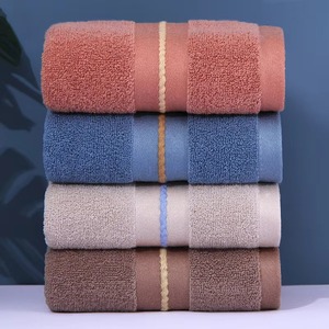 Toalla Facial Personalizada de Lujo, Toalla de Baño de Algodón Suave de Secado Rápido, Textura Lisa, Fabricante al por Mayor, Algodón a Rayas - Product Image 4