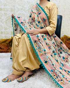 Dupatta brodée en gros pour femmes, dupatta de soirée, dupatta pakistanaise avec travail de sequins, dupatta brodée florale - Product Image 4