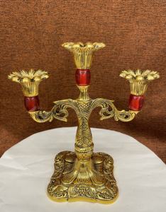 Portavelas de luz de té, candelabro de plata antigua para decoración de boda, candelabro de metal animal, decoración antigua - Product Image 4