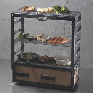 Stainless Steel Grill Rack for TM-624 or B-10 Includes 3 Cooking <b>Grids</b> Japanese bbq konro Accessory Assembly Type Easy to Use - Product Image 6
