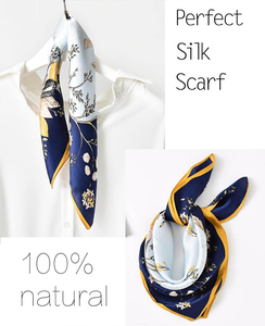 Wholesale High Quality Customizable Solid Plaid Floral <b>Square</b> <b>Scarf</b> 100% Silk Custom Colors Logo Printed Outdoor Casual - Product Image 2