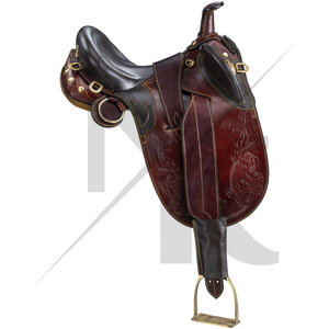 Selle d'endurance australienne de qualité supérieure - Cuir véritable, panneaux en mousse haute densité, conception de sécurité renforcée - Product Image 2