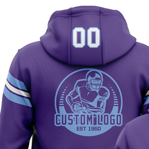 Sweat à capuche d'équipe sportive OEM personnalisé par sublimation, sweat à capuche avec nom de club imprimé sur toute la surface, sweat à capuche d'entraînement en polaire polyester, fournisseur - Product Image 3