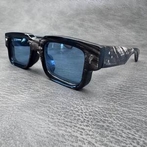 Lunettes de soleil en corne de buffle de qualité supérieure, monture sculptée à la main, style rétro élégant, lunettes de mode pour adultes - Product Image 2