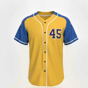 Maillot de baseball personnalisé pour homme, coupe athlétique, matière performante, conçu pour l'entraînement sportif et les matchs - Product Image 1