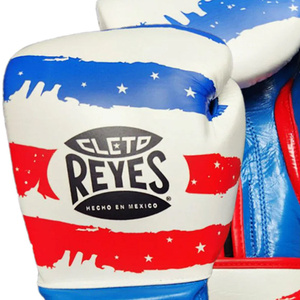 Guantes de Boxeo Cleto Reyes con Diseño de Bandera Americana, Cierre de Cordones de Cuero, Transpirables, Equipo de Entrenamiento para Adultos - Product Image 3